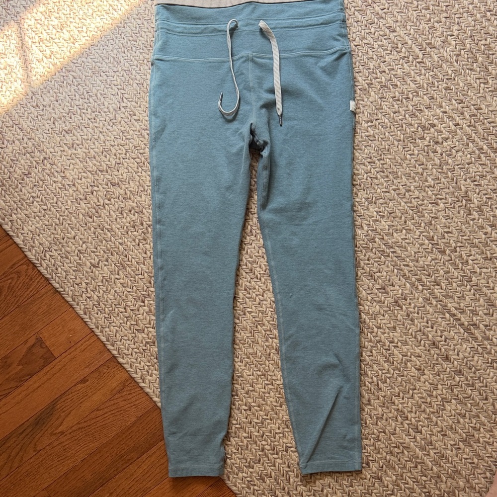 Light Teal Drawstring Lounge Leggings